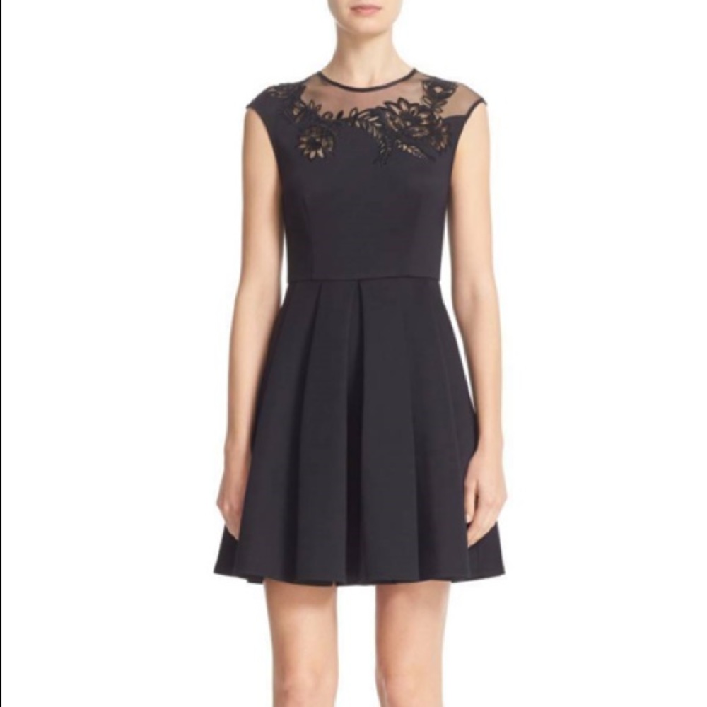 [NWOT] Ted Baker Dollii Embroidered Cut Out Dress